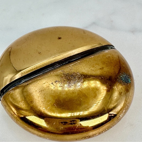 Vintage 1947 Mary Dunhill Perfume BottleGlass and Goldtone Brass Case MCM Travel - Picture 8 of 12